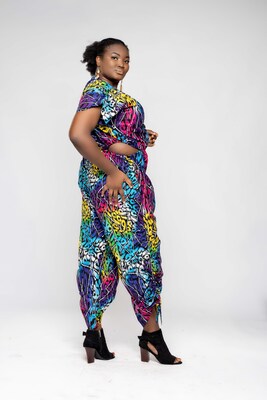 African Batik Jumpsuit for Women. Made in Ghana - image3